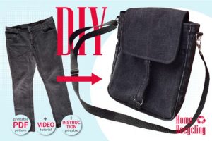 Upcycled Denim Bag Sewing Pattern