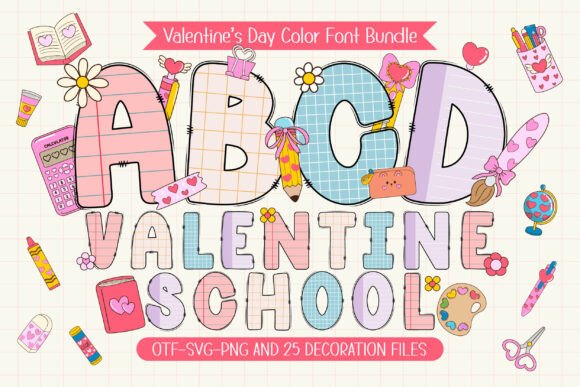 Valentine School Font