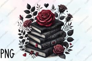 Valentine's Gothic Book PNG Clipart