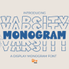 Varsity Monogram Stacked Font