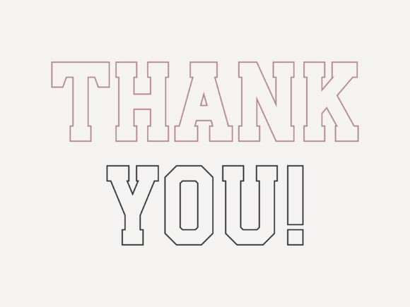 Varsity Outline Font - Image 3