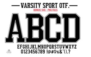 Varsity Sport Army Font