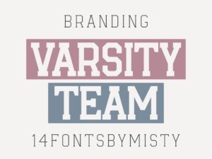 Varsity Team Font