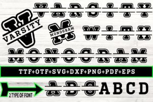 Varsity with Monogram Font