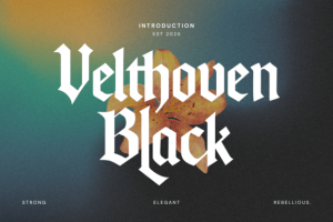 Velthoven Black Font