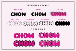 Alternative view of Vicky Chow Font