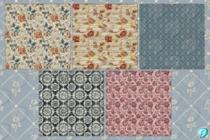 Alternative view of Victorian Reverie Seamless Pattern Paper