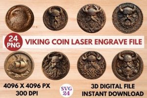 Viking Coin Laser Engrave File