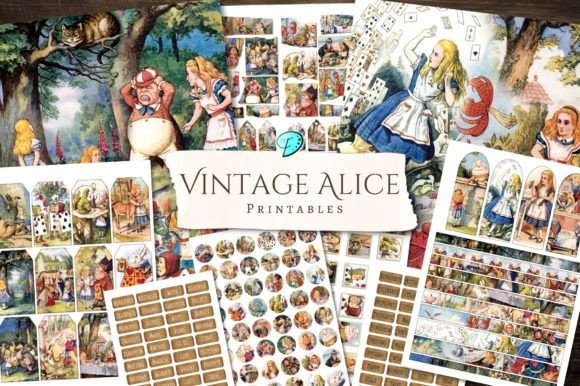 Vintage Alice Printable Ephemera