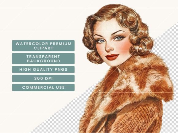 Vintage Autumn Clipart Bundle - Image 7