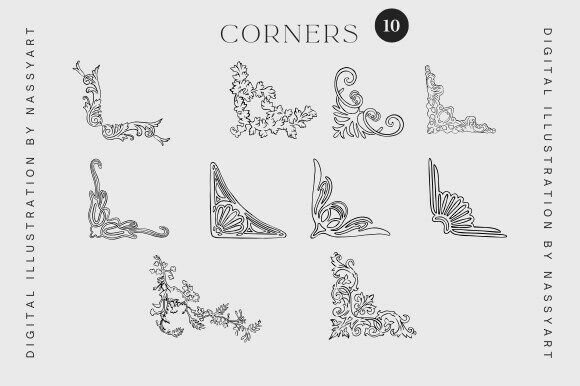 Vintage Baroque Corners and Frames Set - Image 2