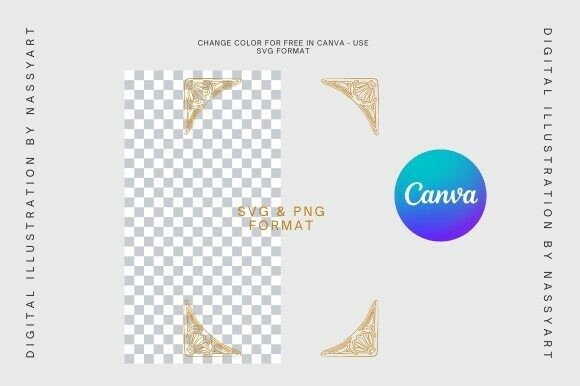 Vintage Baroque Corners and Frames Set - Image 5