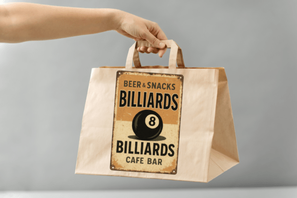 Vintage Billiards Signs Bundle PNG - Image 4