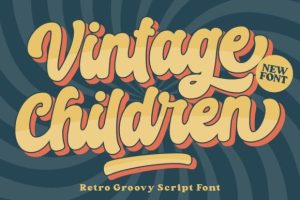 Vintage Children Font