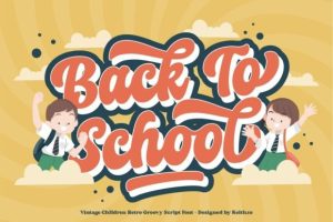 Alternative view of Vintage Children Font