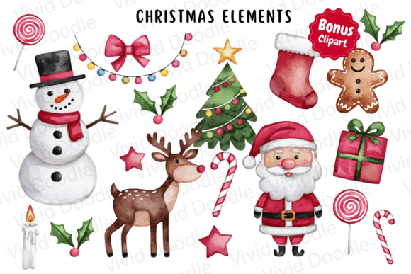 Vintage Christmas Doodle Font - Image 2