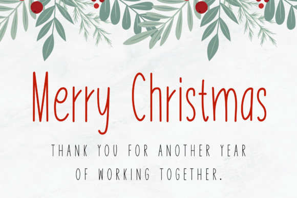 Vintage Christmas Font - Image 3