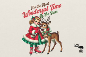 Alternative view of Vintage Christmas PNG Bundle
