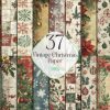 Vintage Christmas Paper Sublimation