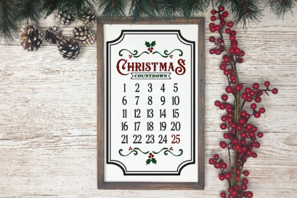 Vintage Christmas Sign Making SVG Bundle - Image 7