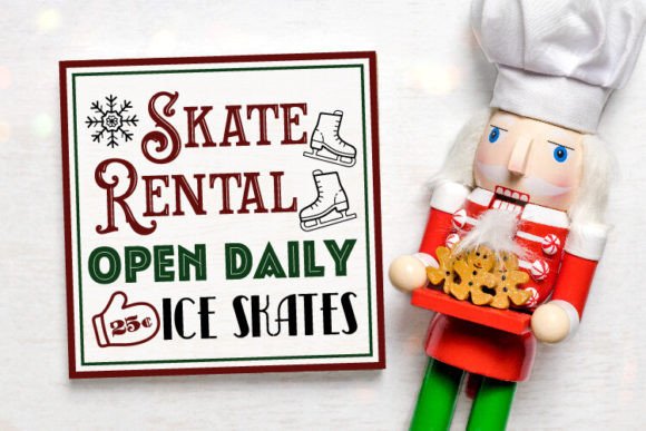 Vintage Christmas Sign Making SVG Bundle - Image 9