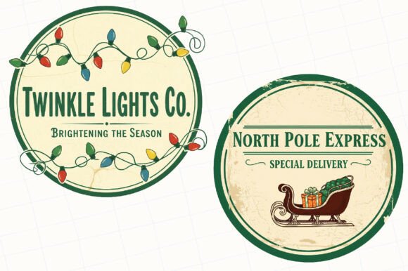 Vintage Christmas Signs Sublimation - Image 5