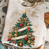 Vintage Christmas Tree PNG, Xmas Png