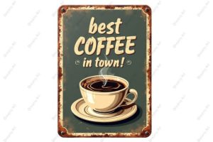 Alternative view of Vintage Coffee Labels Sublimation