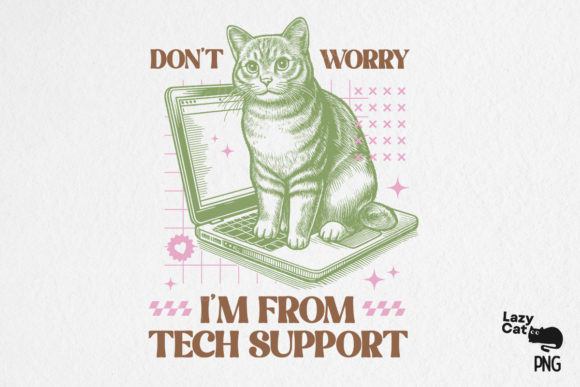 Vintage Funny Cat Sublimation Bundle - Image 6