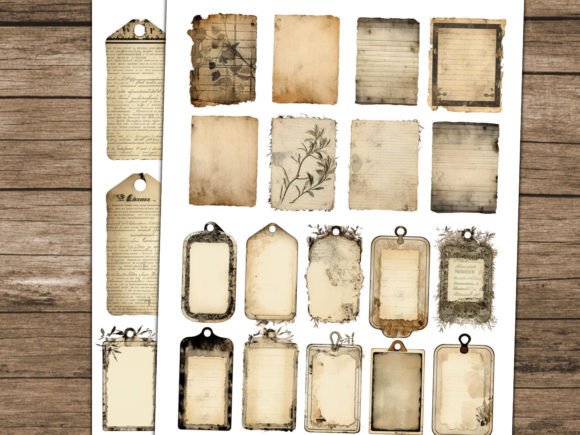 Vintage Grungy Junk Journal Tags - Image 4