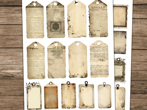 Vintage Grungy Junk Journal Tags - Image 5