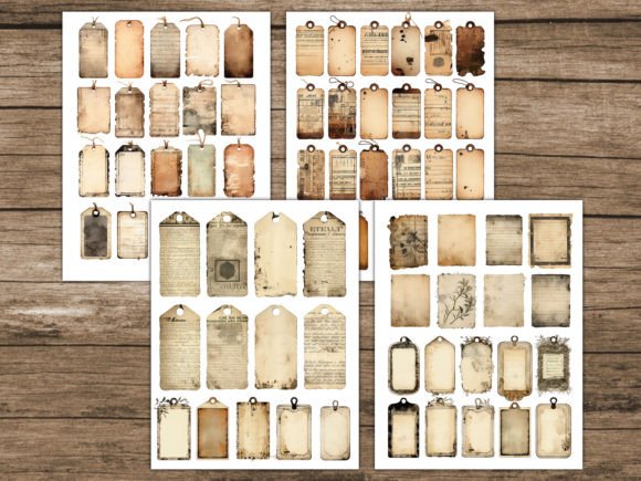 Vintage Grungy Junk Journal Tags - Image 6