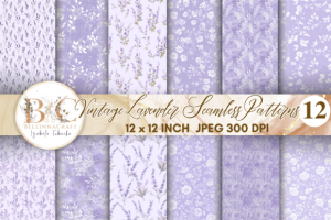 Vintage Lavender Seamless Digital Paper