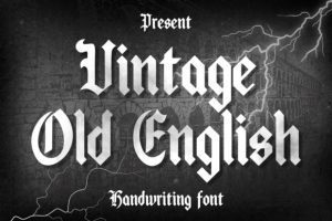Vintage Old English Font