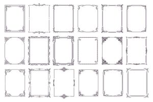 Vintage Ornament Frame