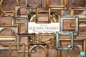 Vintage Square Digital Frames