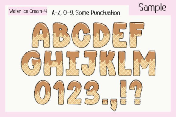 Wafer Ice Cream Font - Image 6