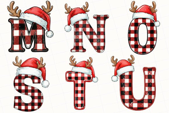 Watercolor Christmas Alphabet - Image 4