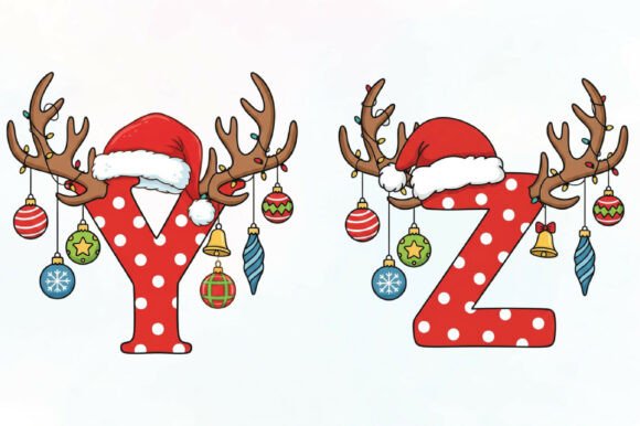 Watercolor Christmas Alphabet - Image 4