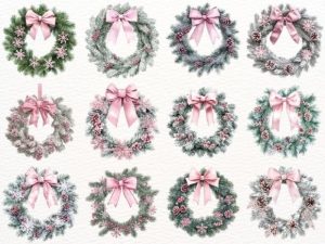 Alternative view of Watercolor Christmas Garland Collection
