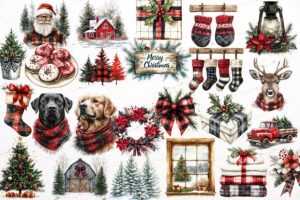 Alternative view of Watercolor Farmhouse Christmas