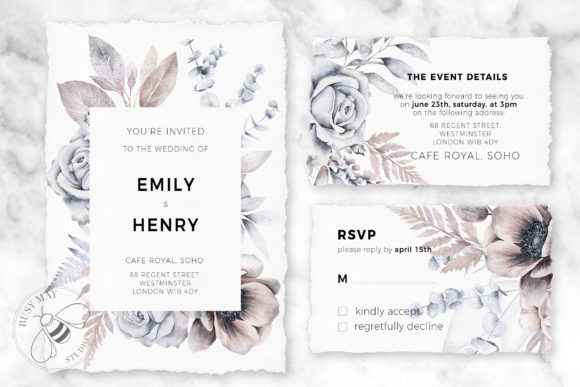 Watercolor Flower Arrangements Florals - Image 4