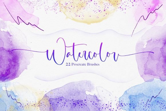 Watercolor Procreate Brushes - Image 2