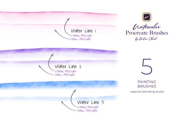 Watercolor Procreate Brushes - Image 9