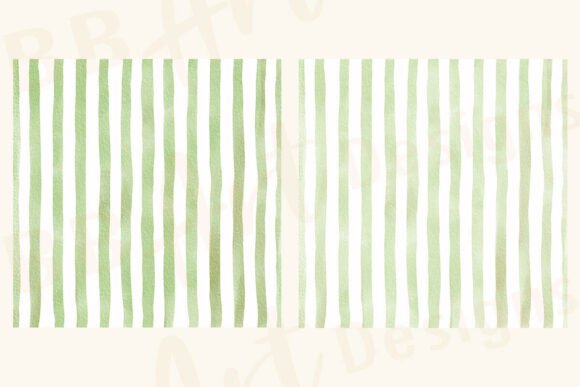 Watercolor Stripes Pattern Digital Paper - Image 3