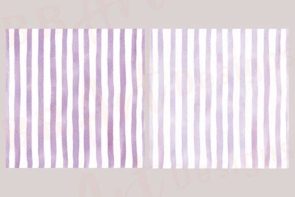 Watercolor Stripes Pattern Digital Paper - Image 7