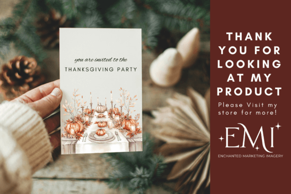 Watercolor Thanksgiving Clipart - Image 4