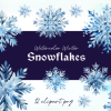 Watercolor Winter Snowflakes Clipart PNG