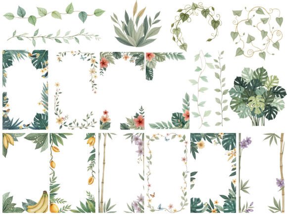 Watercolor Cute Boho Baby Safari Animals - Image 5