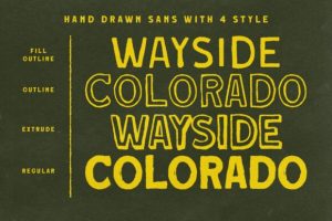 Alternative view of Wayside Colorado Font